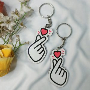 Finger Heart Keychains