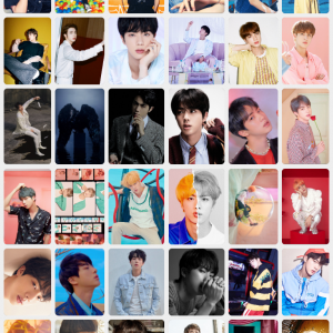 BTS- Jin All Era Photocards (2013-2021)
