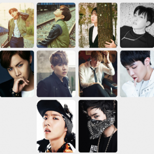 BTS- J-Hope All Era Photocards (2013-2021)