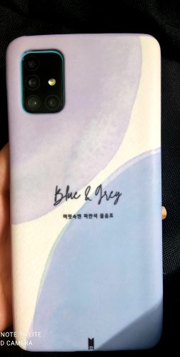 BTS – Blue & Grey Aesthetic Phone Case photo review