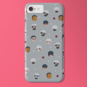 Naruto – Kakashi Chibi Design – Phone Case (Grey)
