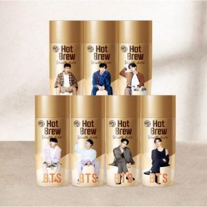 HY BTS Hot Brew Vanilla Latte Coffee 270ml [Set of all 7 members]