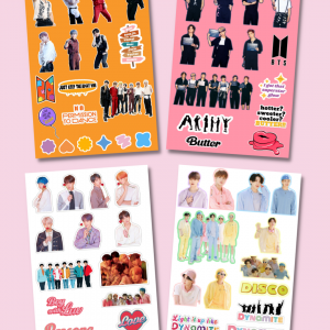 BTS – Sticker Sheet Combo (Pack of 4)