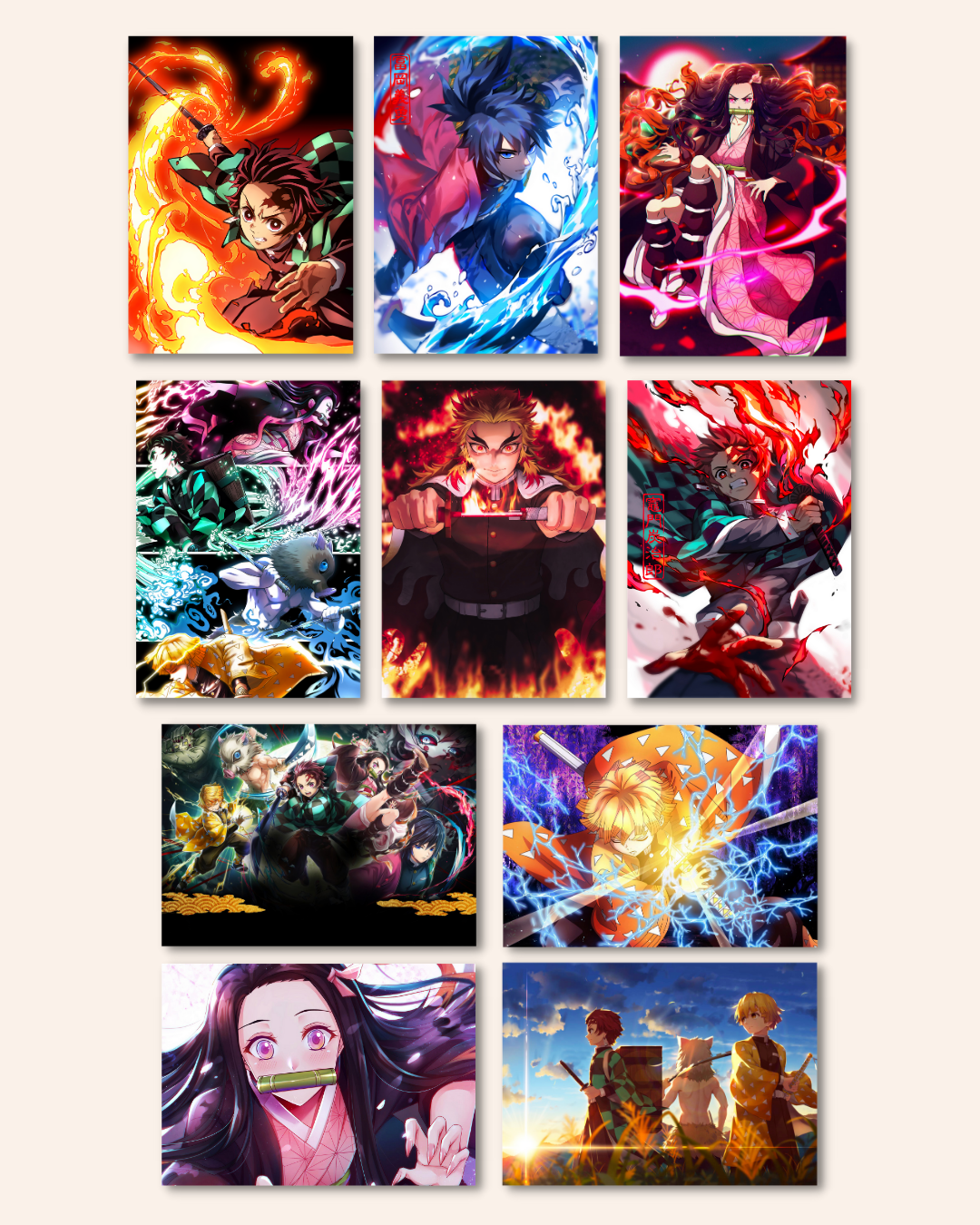 Demon Slayer – Pack of 10 Posters