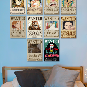 One Piece Wanted Poster- Pack of 10 A4 Size Posters