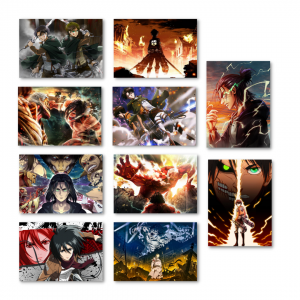 Attack On Titan Poster – Pack of 10 A4 Size Posters