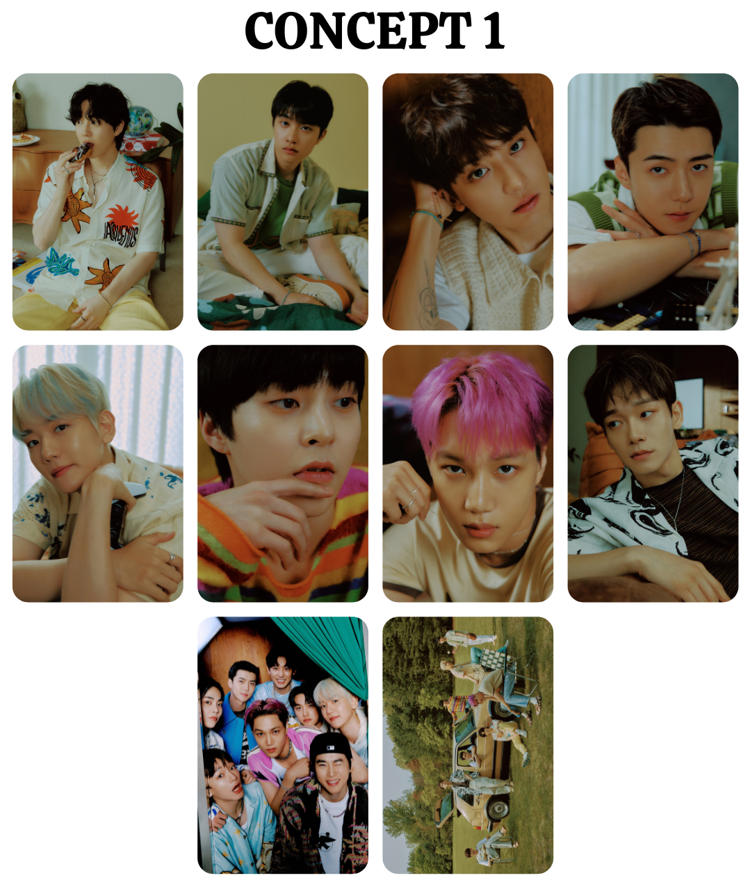 EXO – Exist Concept Photocards
