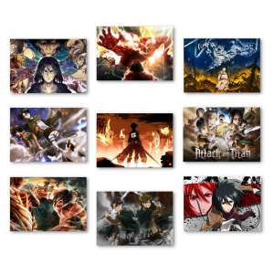 Attack On Titan Poster – Pack of 9 A6 Size Posters